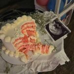 Торт Babyshower в форме сердца