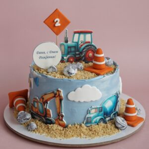 Детский Торт Стройка TeaBakery Детский Торт Стройка